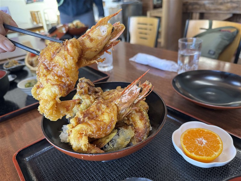 20足赤エビ天丼箸あげ