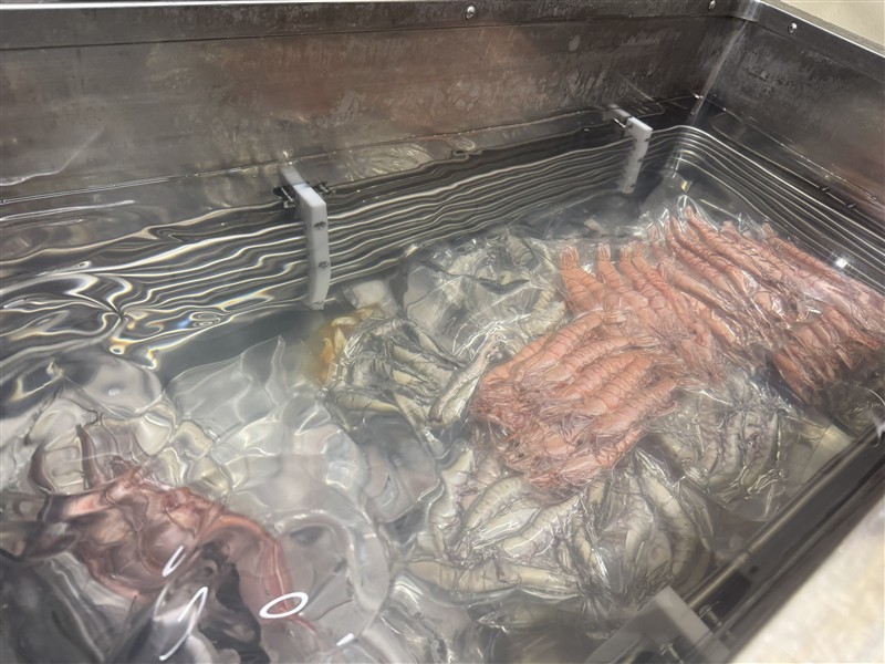 2 冷凍処理中のアシアカエビ