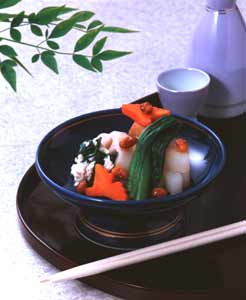 熊本野菜の煮物2　にんじん紅梅煮